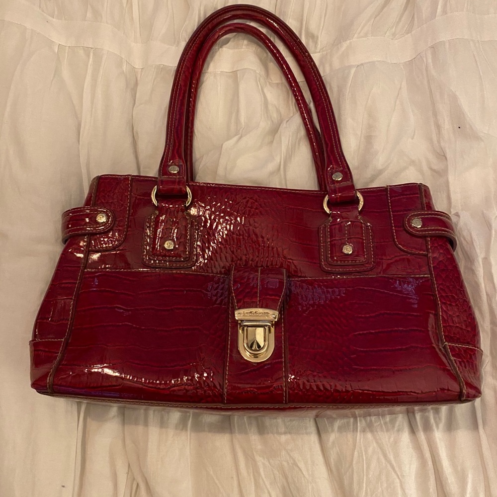 Liz Claiborne red patent bag